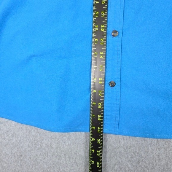 Brooks Brothers Regent Fit 1818 Men's XXL Blue Button-Down Shirt Elbow Patch - Picture 12 of 14